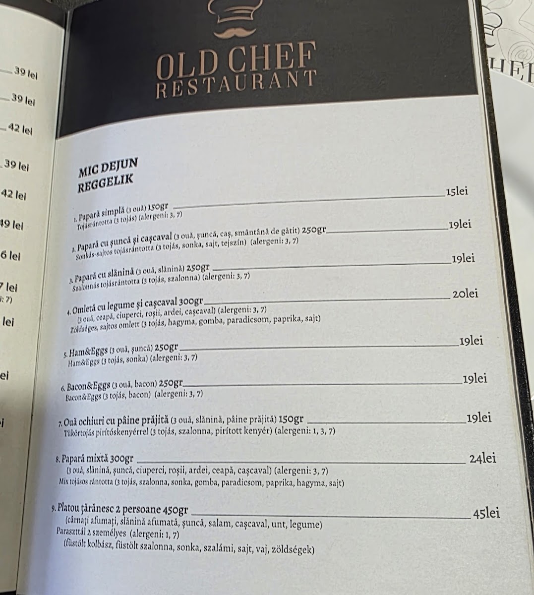 Menu Old Chef-9